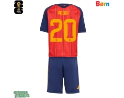 Spanien Pedri Gonzalez #20 Replika Babytøj Hjemmebanesæt Børn VM 2026 Kortærmet (+ Korte bukser)